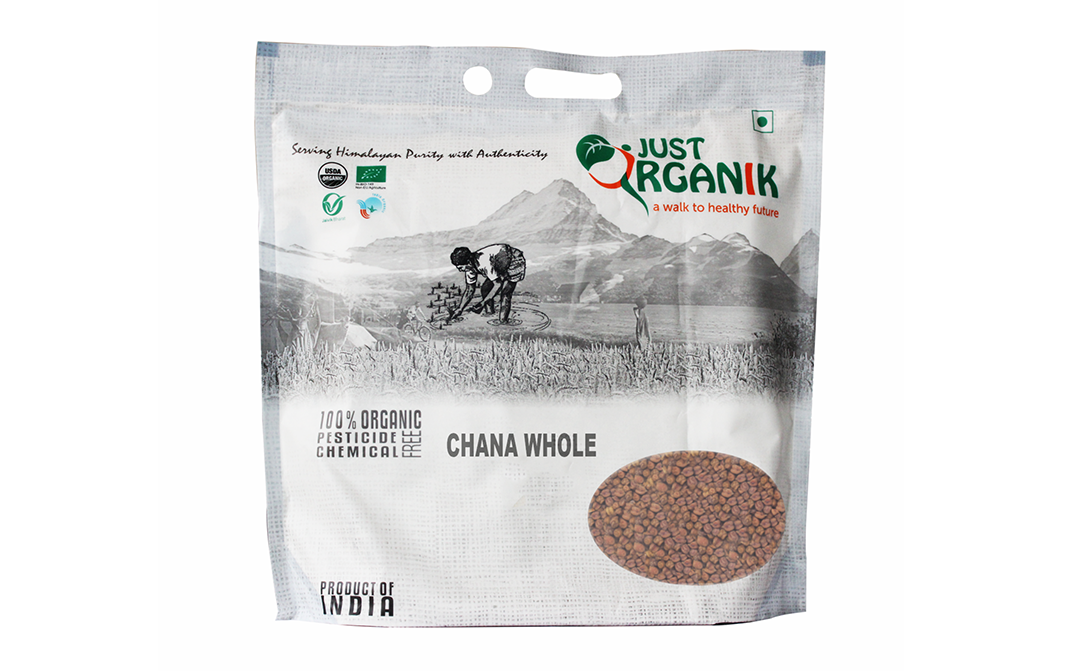 Just Organik Chana Whole   Pack  500 grams